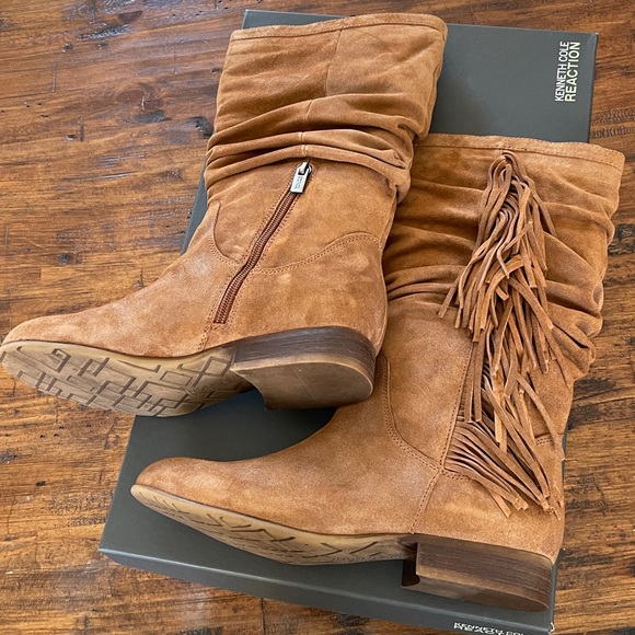 Kenneth Cole Reaction Hi-King Sue Boots SIZE 9-1/2 MAPLE - Picture 6 of 12